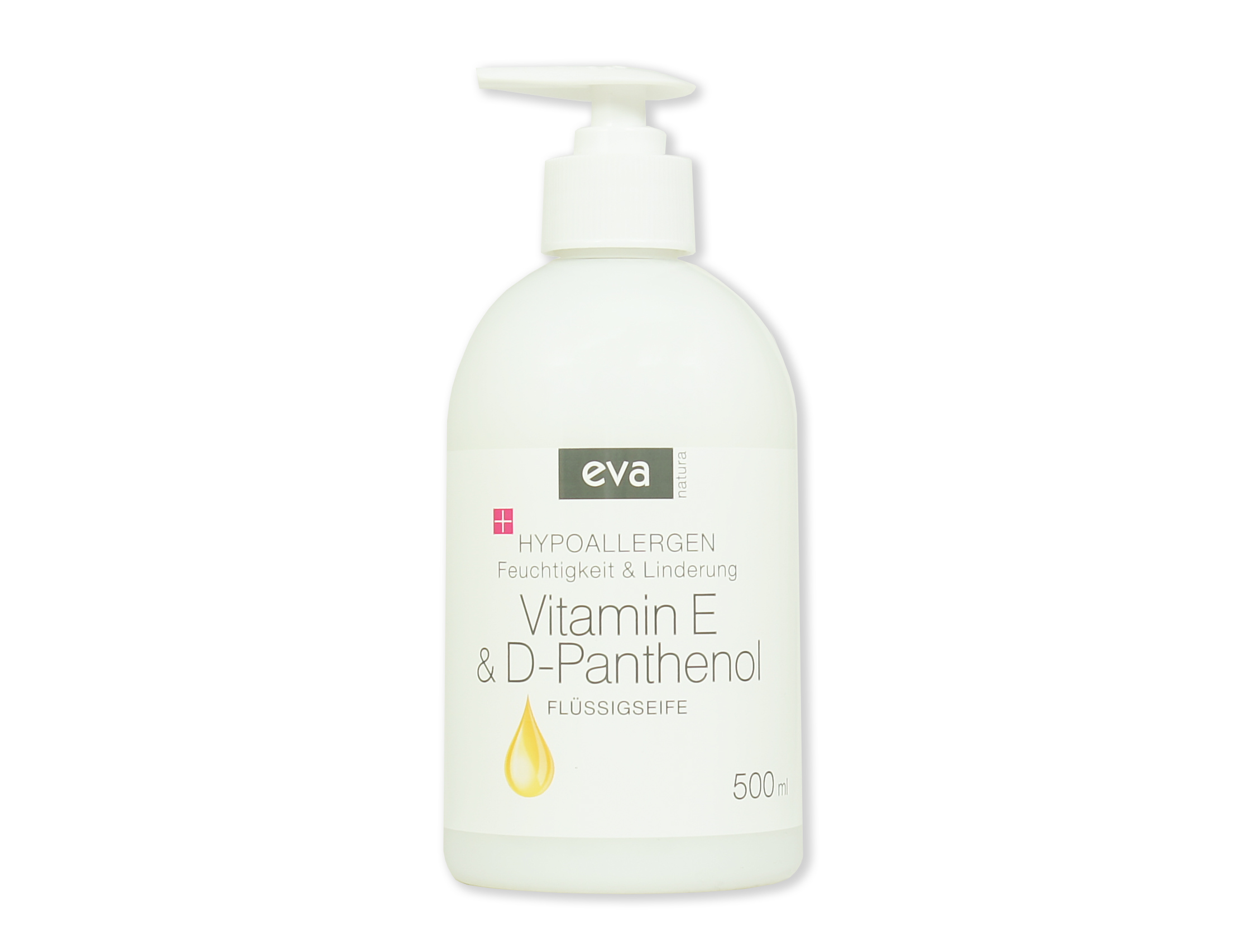 eva Natura cremige Flüssigseife mit Vitamin E und D-Panthenol