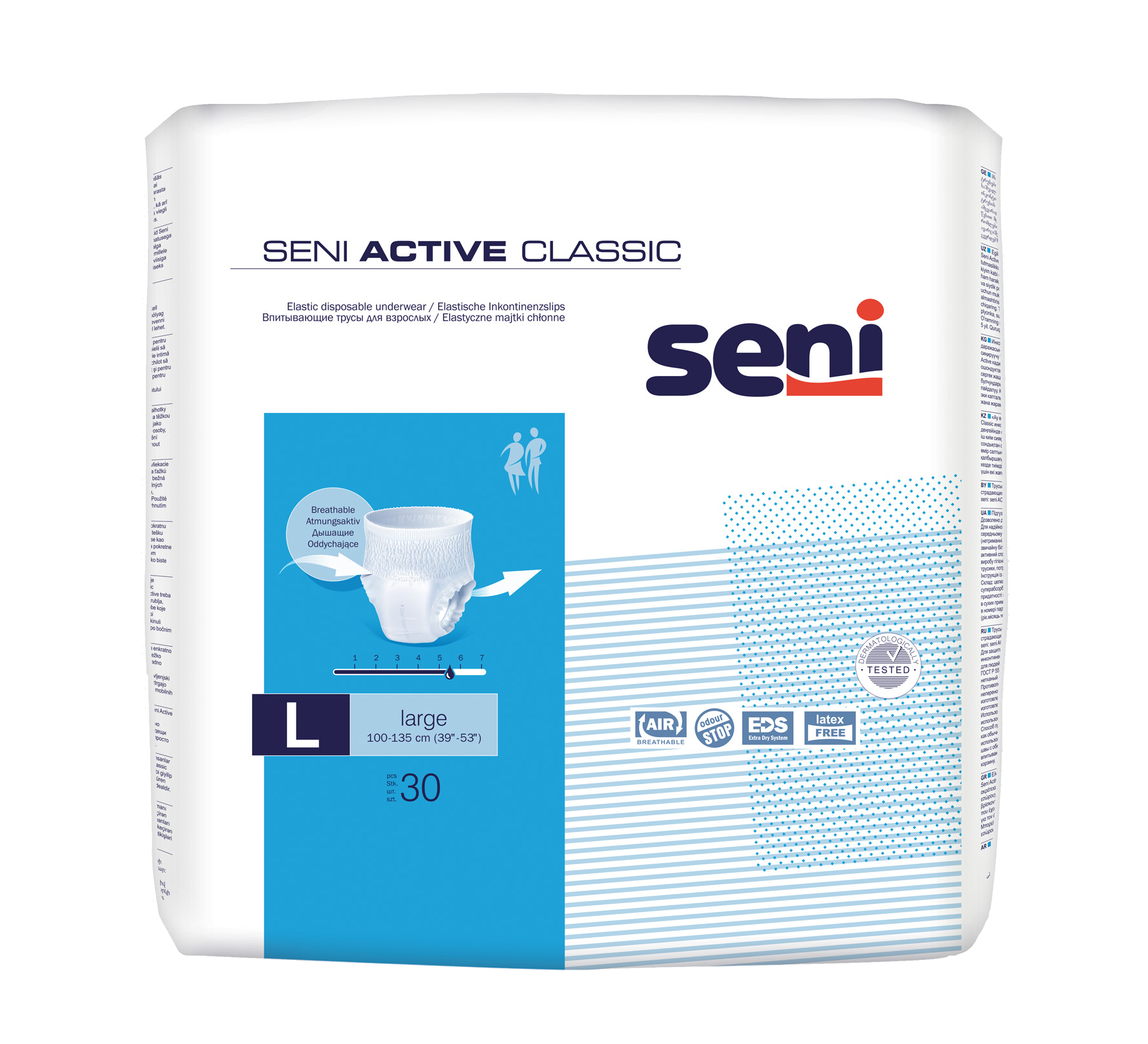 Seni Active Classic Large - 30 Pants für Männer und Frauen bei mittlerer bis schwerer Harninkontinenz Seni Active Classic Large - 30 Pants für Männer und Frauen bei mittlerer bis schwerer Harninkontinenz