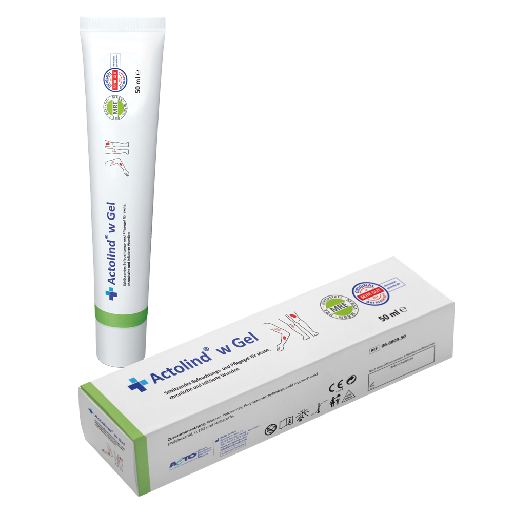 50ml Actolind® W Gel Schützendes Befeuchtungs- und Pflegegel für akute, chronische und infizierte Wunden