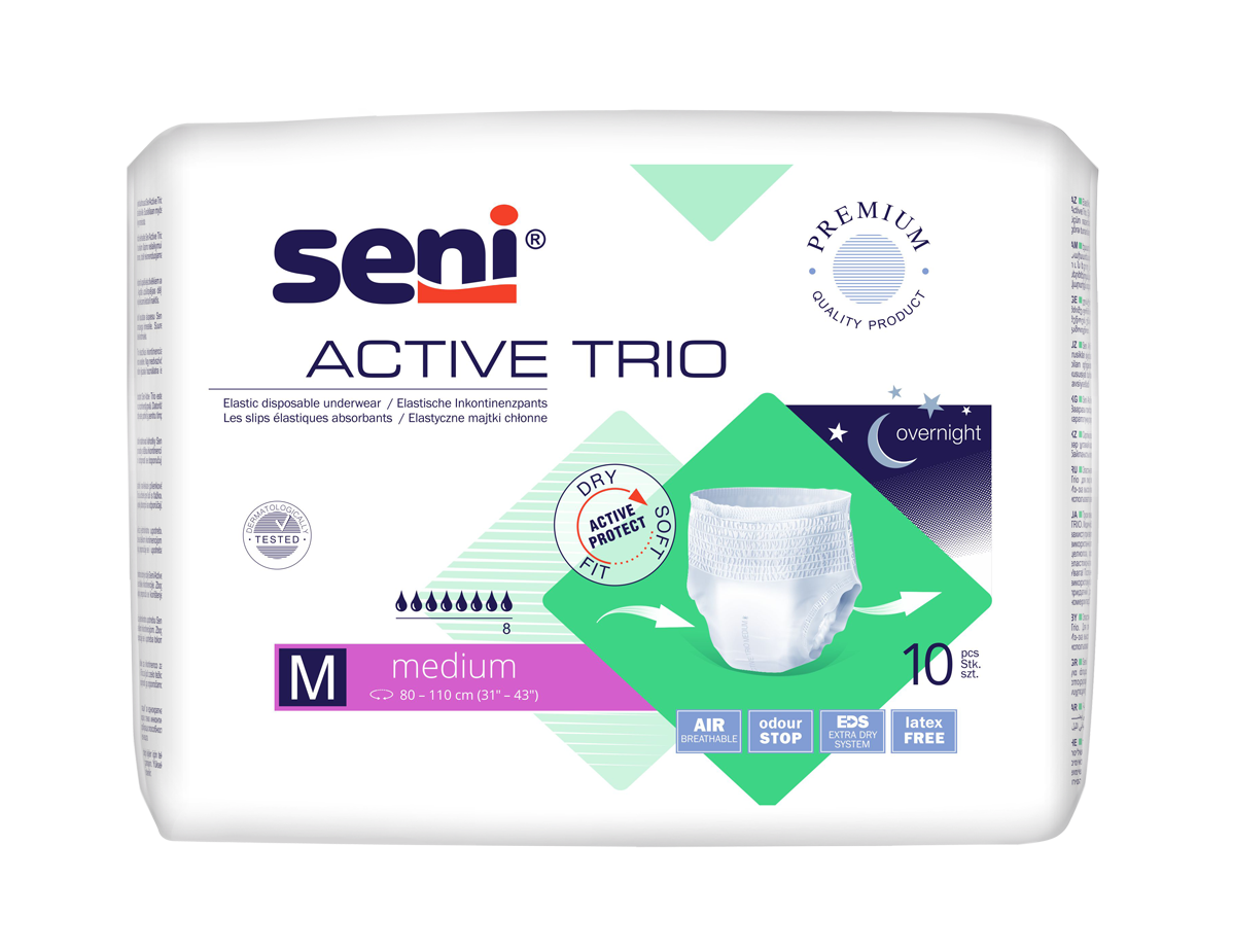 Seni Active Trio Medium - 10 Pants für Männer und Frauen bei schwerer Harninkontinenz Seni Active Trio Medium - 10 Pants für Männer und Frauen bei schwerer Harninkontinenz