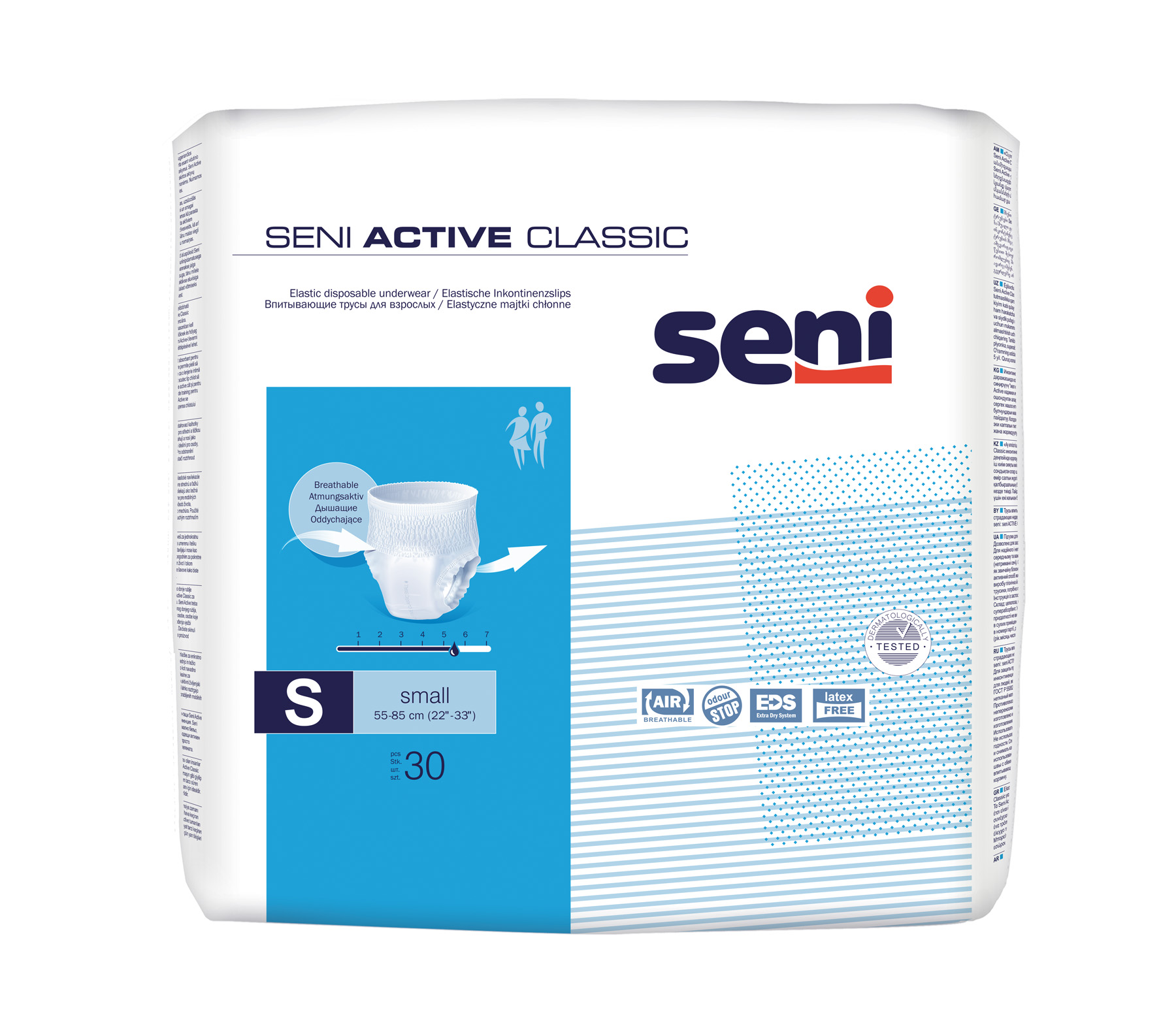 Seni Active Classic Small - 30 Pants für Männer und Frauen bei mittlerer bis schwerer Harninkontinenz Seni Active Classic Small - 30 Pants für Männer und Frauen bei mittlerer bis schwerer Harninkontinenz
