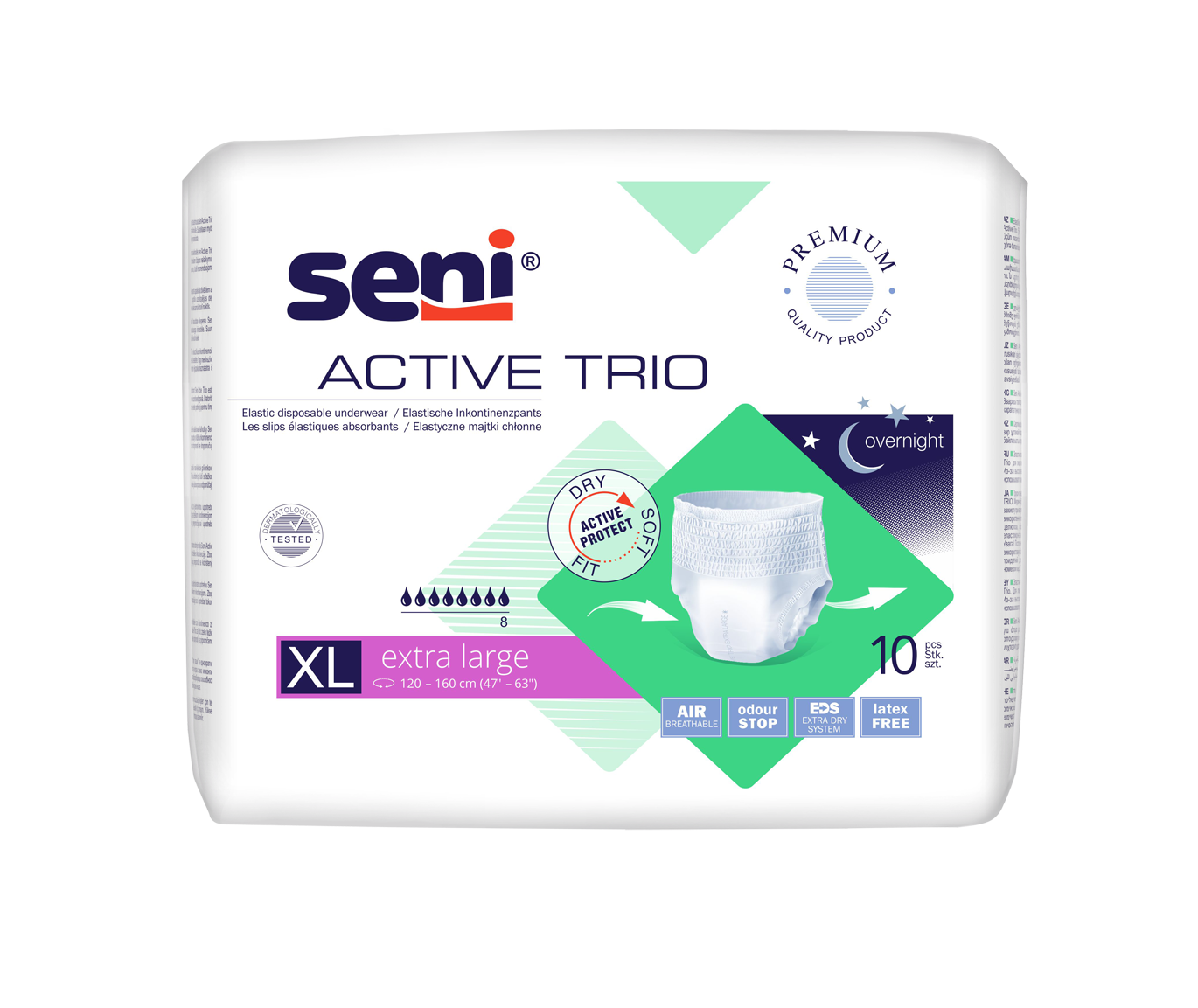 Seni Active Trio Extra Large - 10 Pants für Männer und Frauen bei schwerer Harninkontinenz Seni Active Trio Extra Large - 10 Pants für Männer und Frauen bei schwerer Harninkontinenz